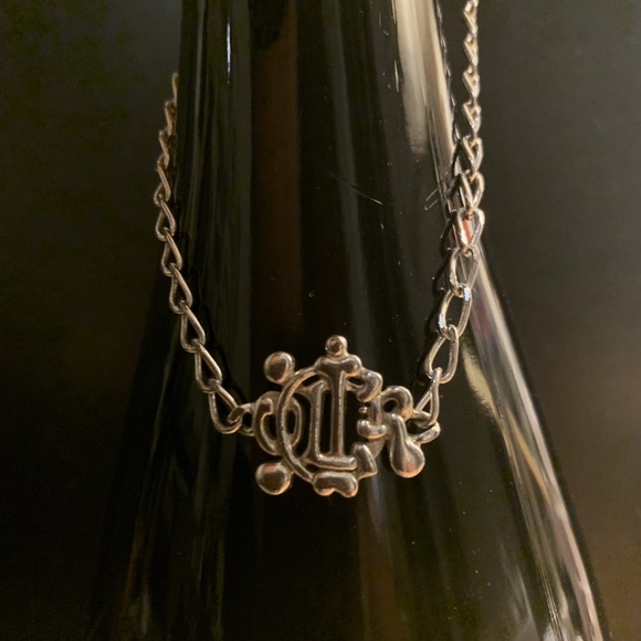 dior monogram necklace